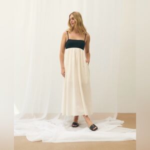 Abercrombie Tie back babydoll maxi dress